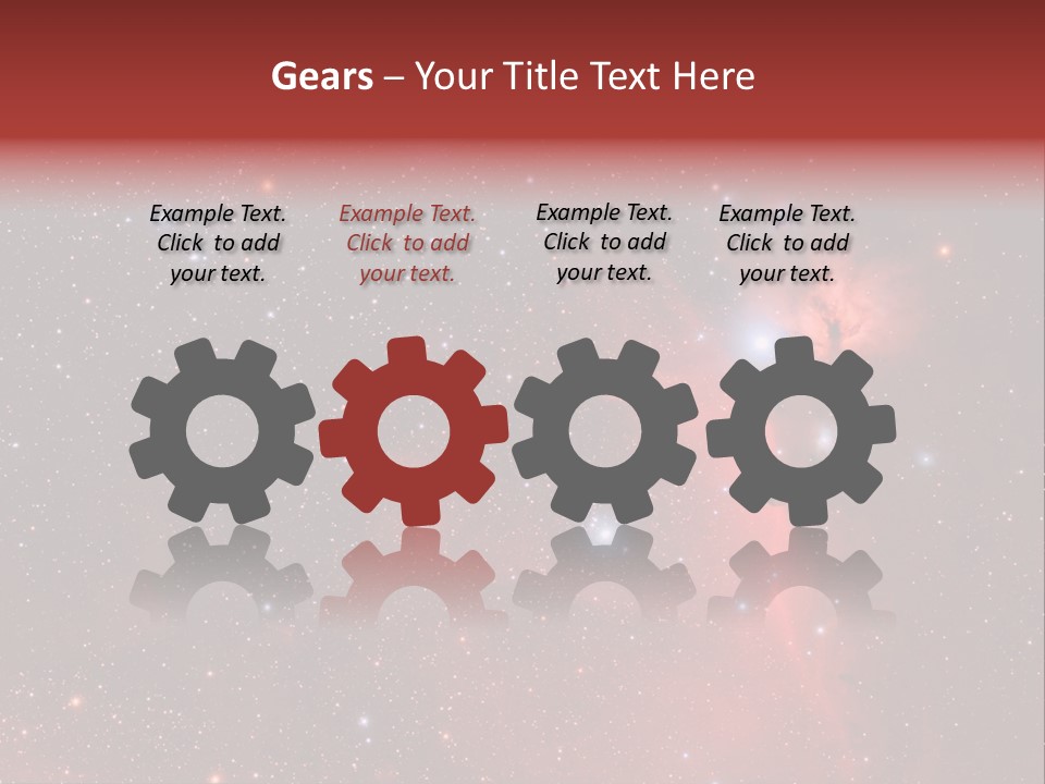 A Picture Of A Star Cluster In The Sky PowerPoint Template