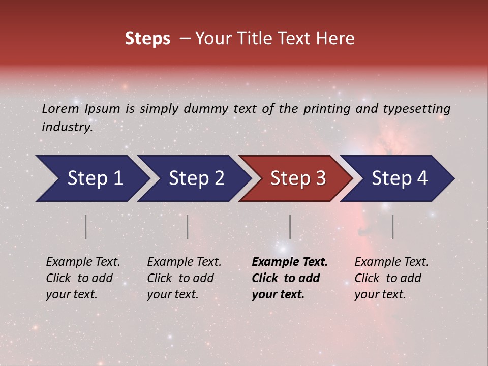 A Picture Of A Star Cluster In The Sky PowerPoint Template