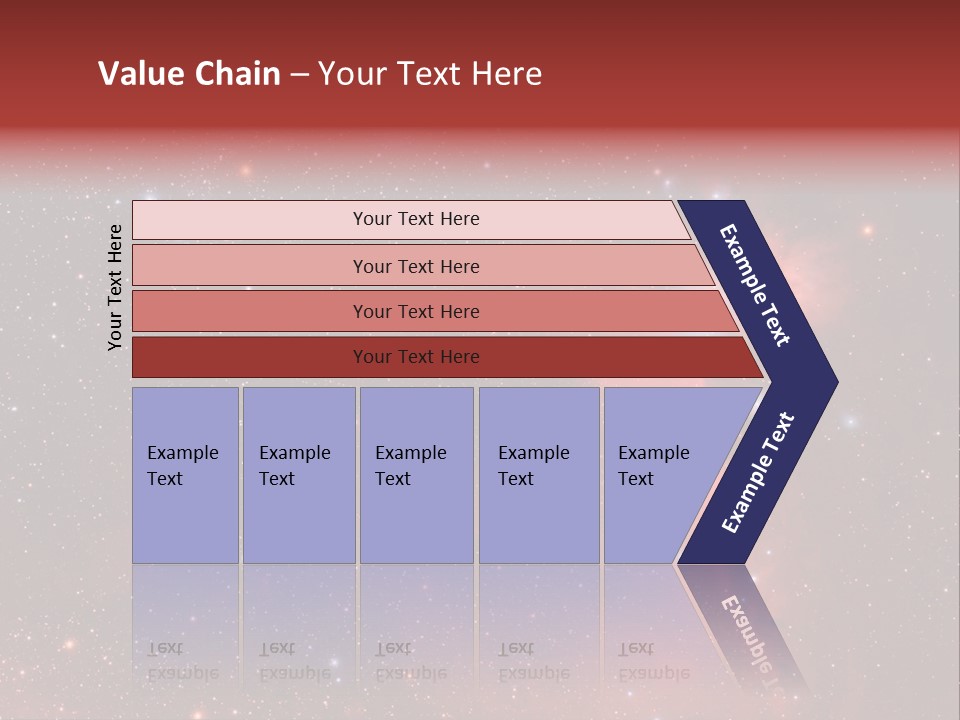 A Picture Of A Star Cluster In The Sky PowerPoint Template