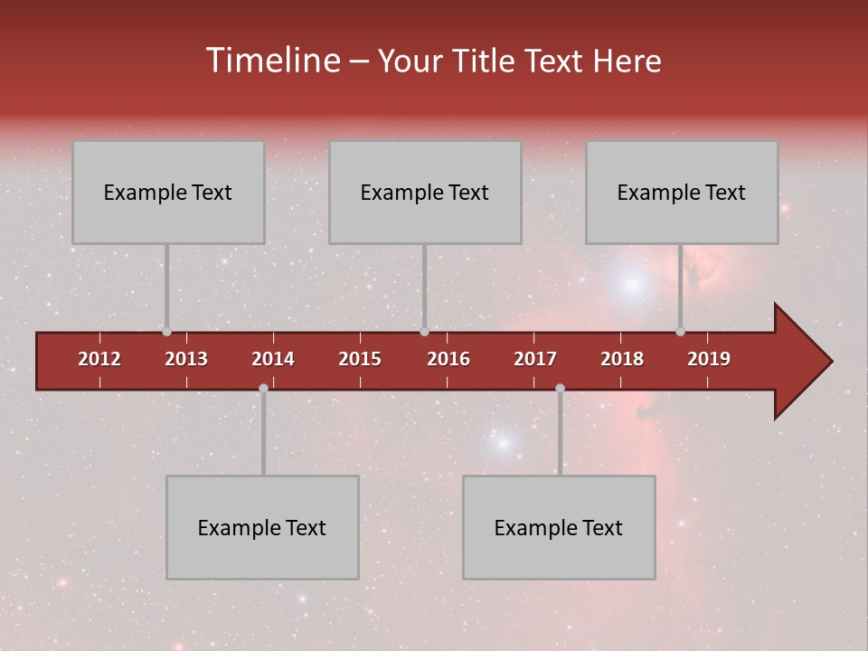 A Picture Of A Star Cluster In The Sky PowerPoint Template