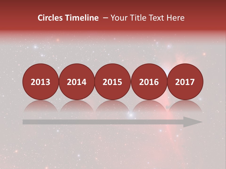 A Picture Of A Star Cluster In The Sky PowerPoint Template