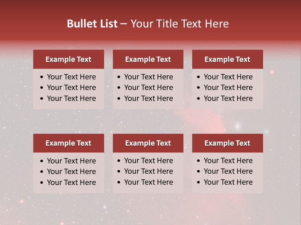 A Picture Of A Star Cluster In The Sky PowerPoint Template