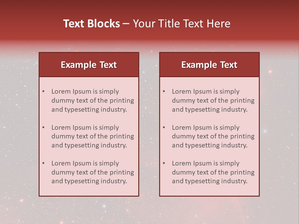 A Picture Of A Star Cluster In The Sky PowerPoint Template