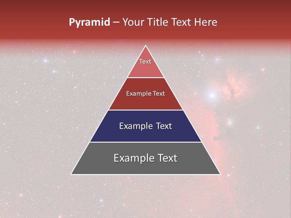 A Picture Of A Star Cluster In The Sky PowerPoint Template