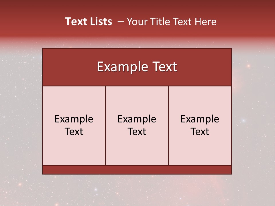 A Picture Of A Star Cluster In The Sky PowerPoint Template