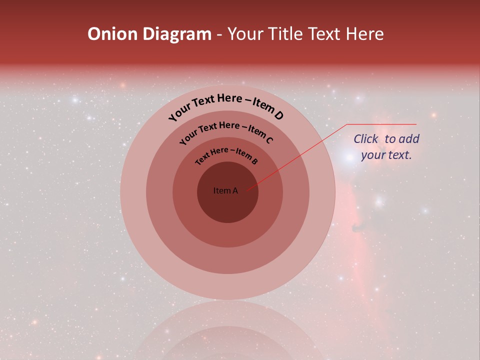 A Picture Of A Star Cluster In The Sky PowerPoint Template