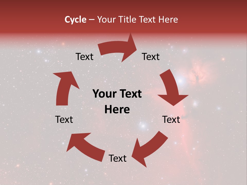A Picture Of A Star Cluster In The Sky PowerPoint Template