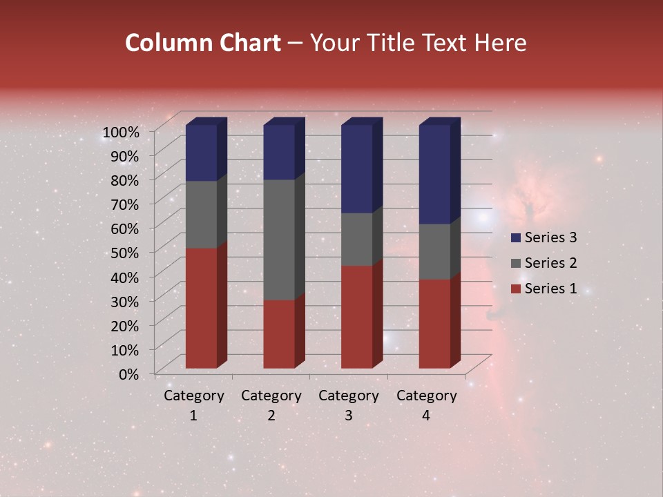 A Picture Of A Star Cluster In The Sky PowerPoint Template