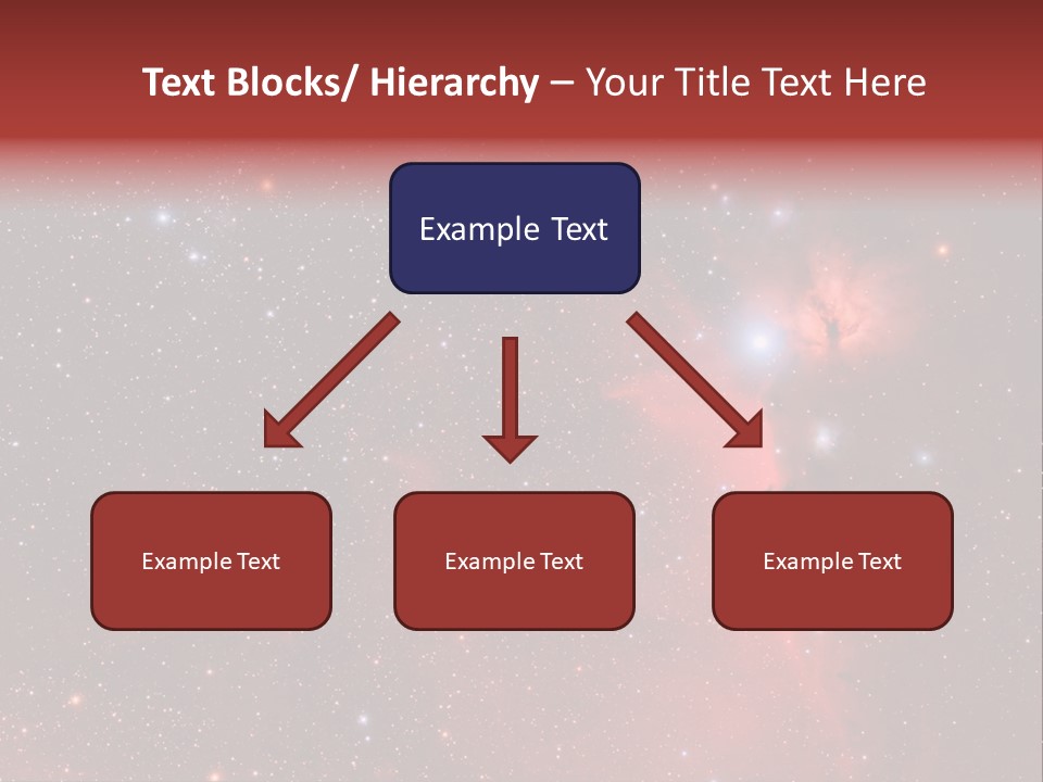 A Picture Of A Star Cluster In The Sky PowerPoint Template