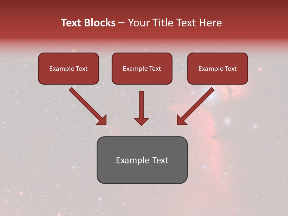 A Picture Of A Star Cluster In The Sky PowerPoint Template