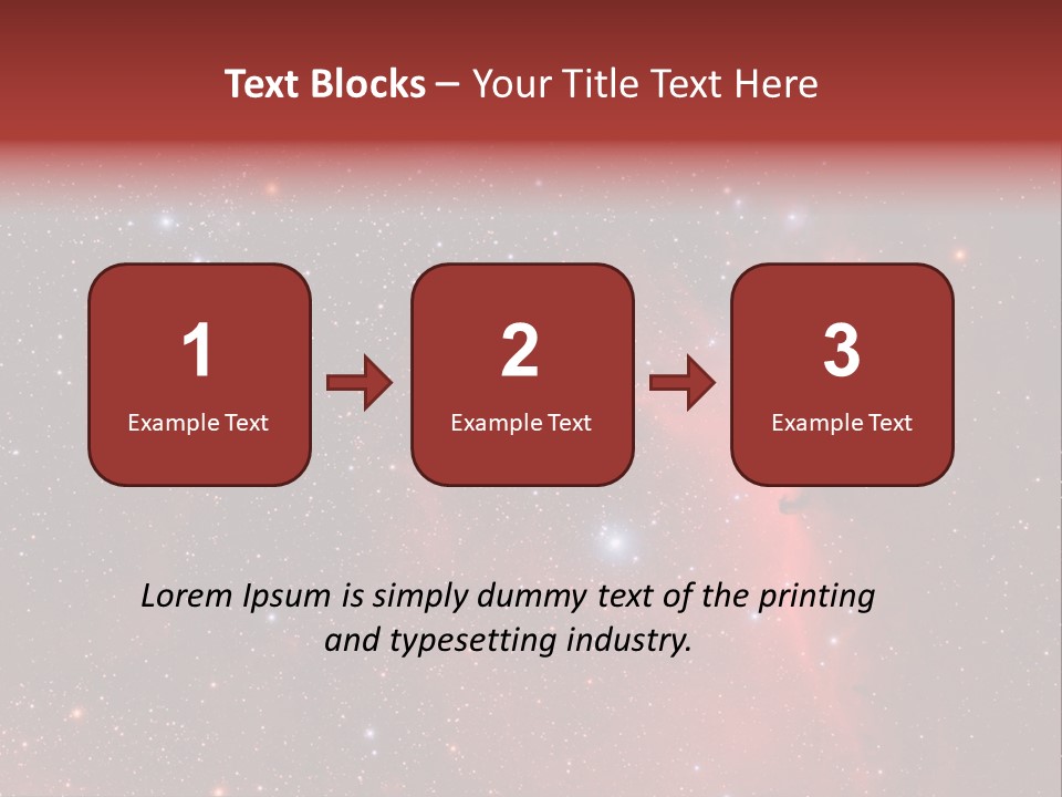 A Picture Of A Star Cluster In The Sky PowerPoint Template