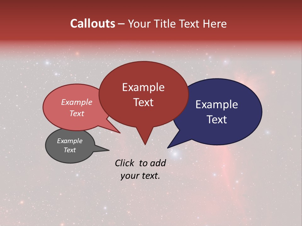A Picture Of A Star Cluster In The Sky PowerPoint Template
