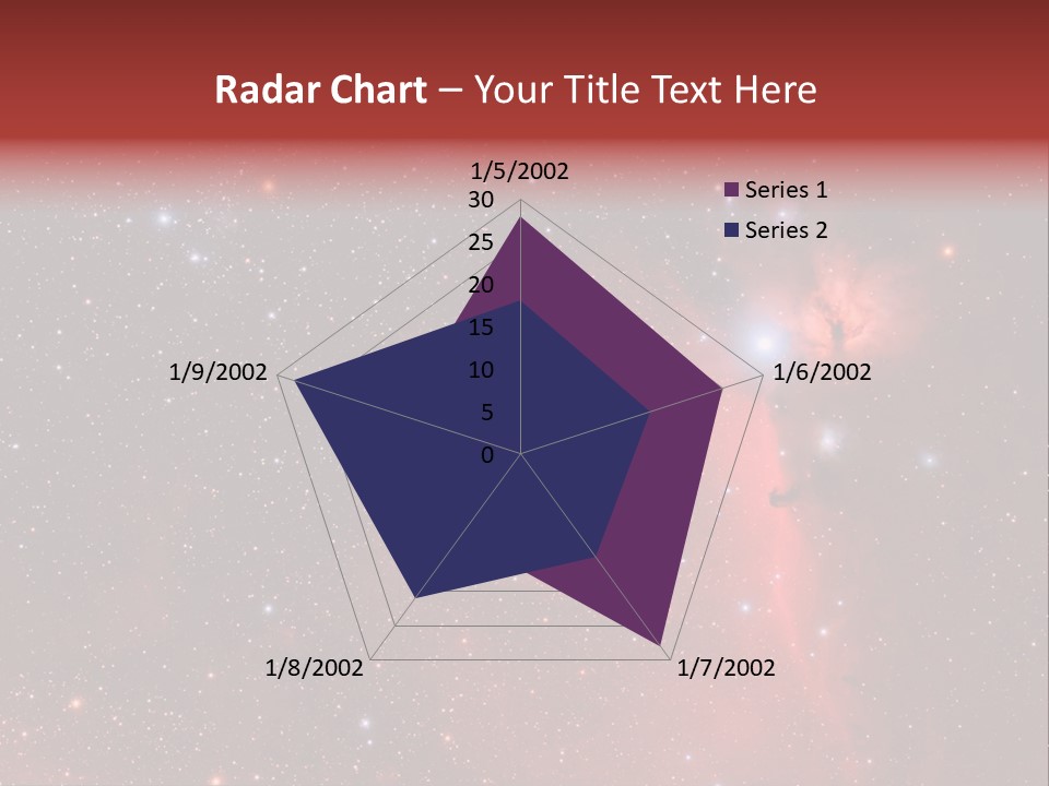 A Picture Of A Star Cluster In The Sky PowerPoint Template