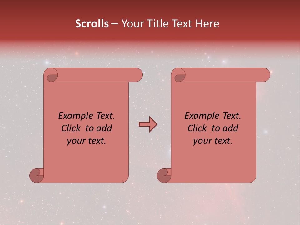 A Picture Of A Star Cluster In The Sky PowerPoint Template
