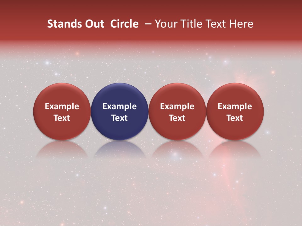 A Picture Of A Star Cluster In The Sky PowerPoint Template