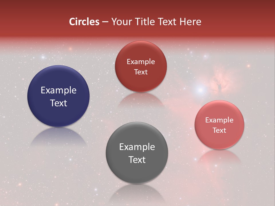 A Picture Of A Star Cluster In The Sky PowerPoint Template
