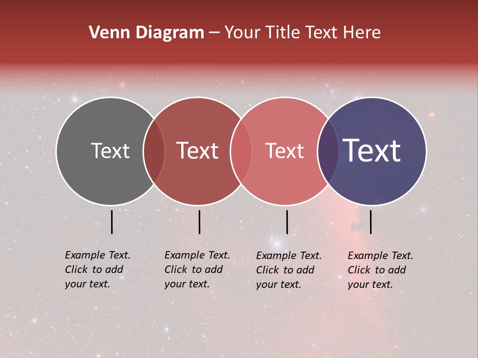 A Picture Of A Star Cluster In The Sky PowerPoint Template
