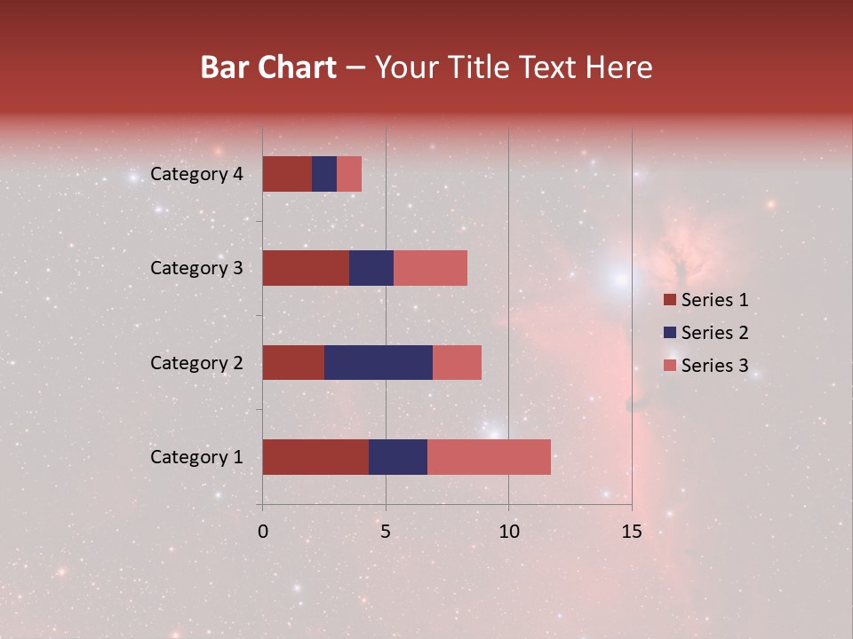 A Picture Of A Star Cluster In The Sky PowerPoint Template