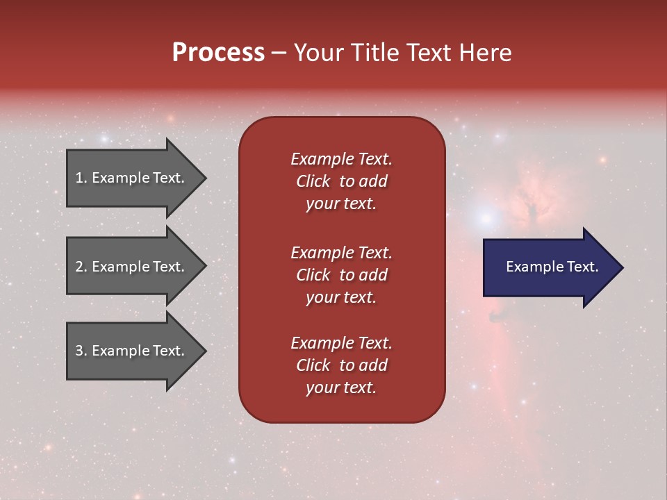 A Picture Of A Star Cluster In The Sky PowerPoint Template