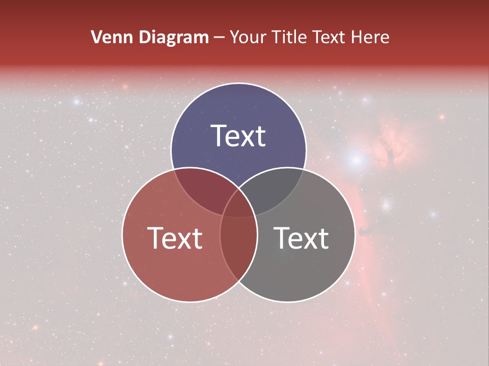 A Picture Of A Star Cluster In The Sky PowerPoint Template