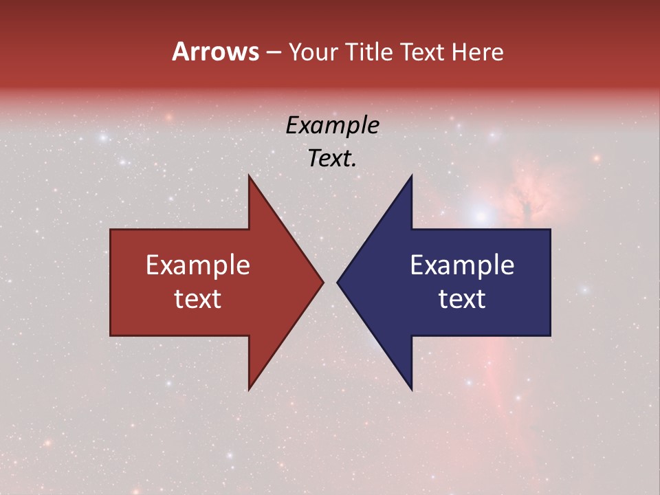 A Picture Of A Star Cluster In The Sky PowerPoint Template