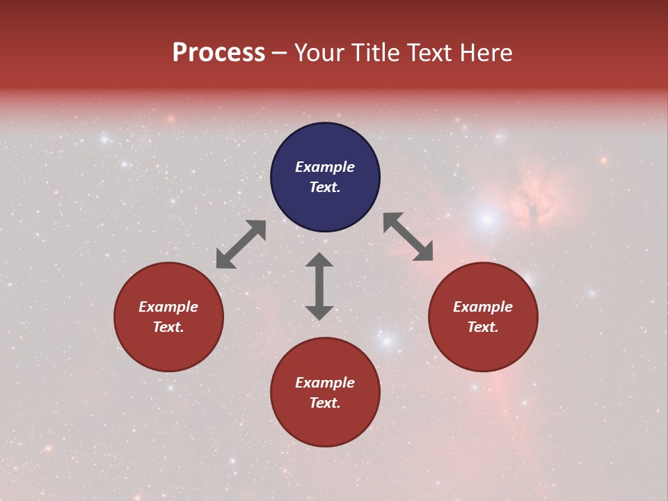 A Picture Of A Star Cluster In The Sky PowerPoint Template