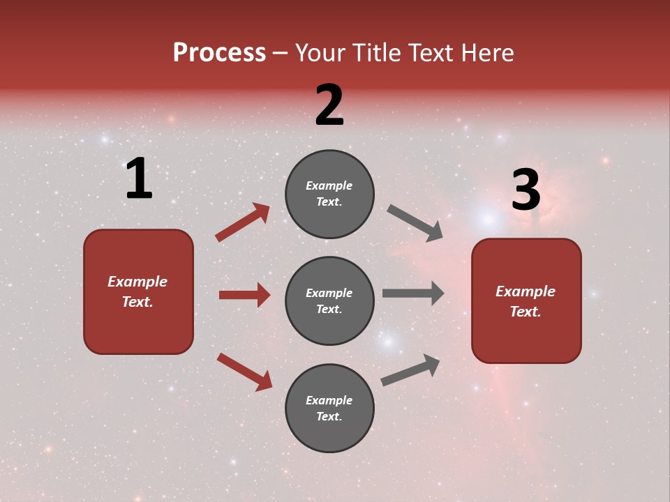 A Picture Of A Star Cluster In The Sky PowerPoint Template