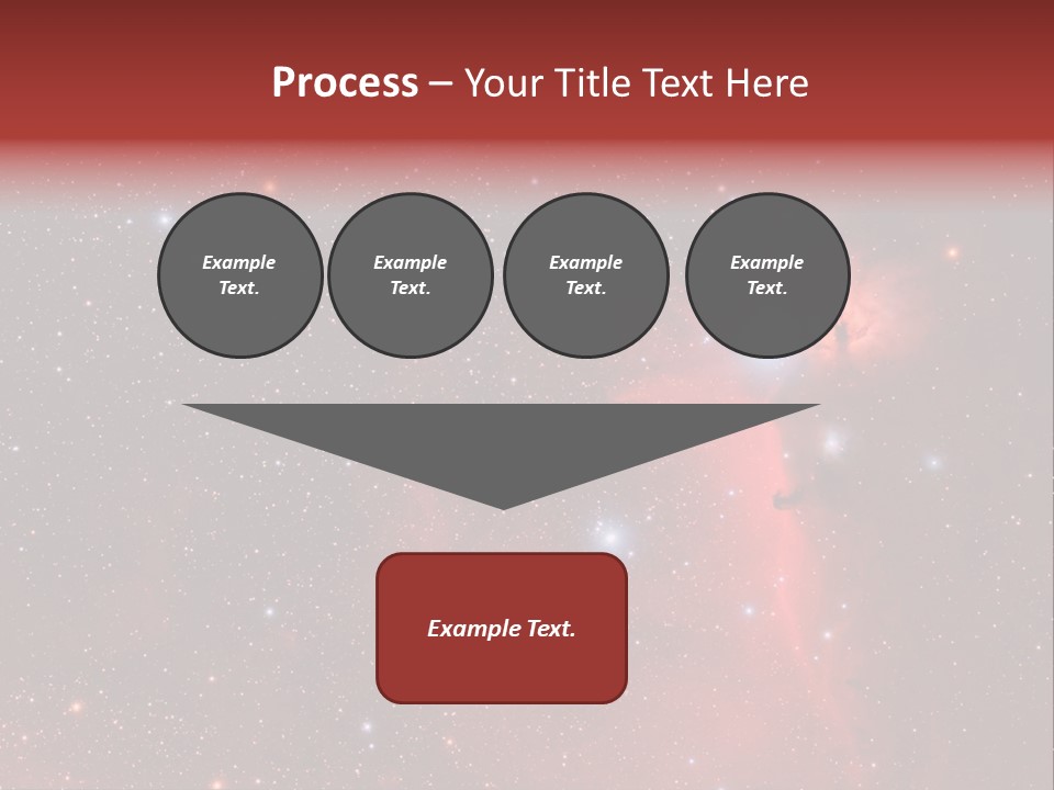 A Picture Of A Star Cluster In The Sky PowerPoint Template