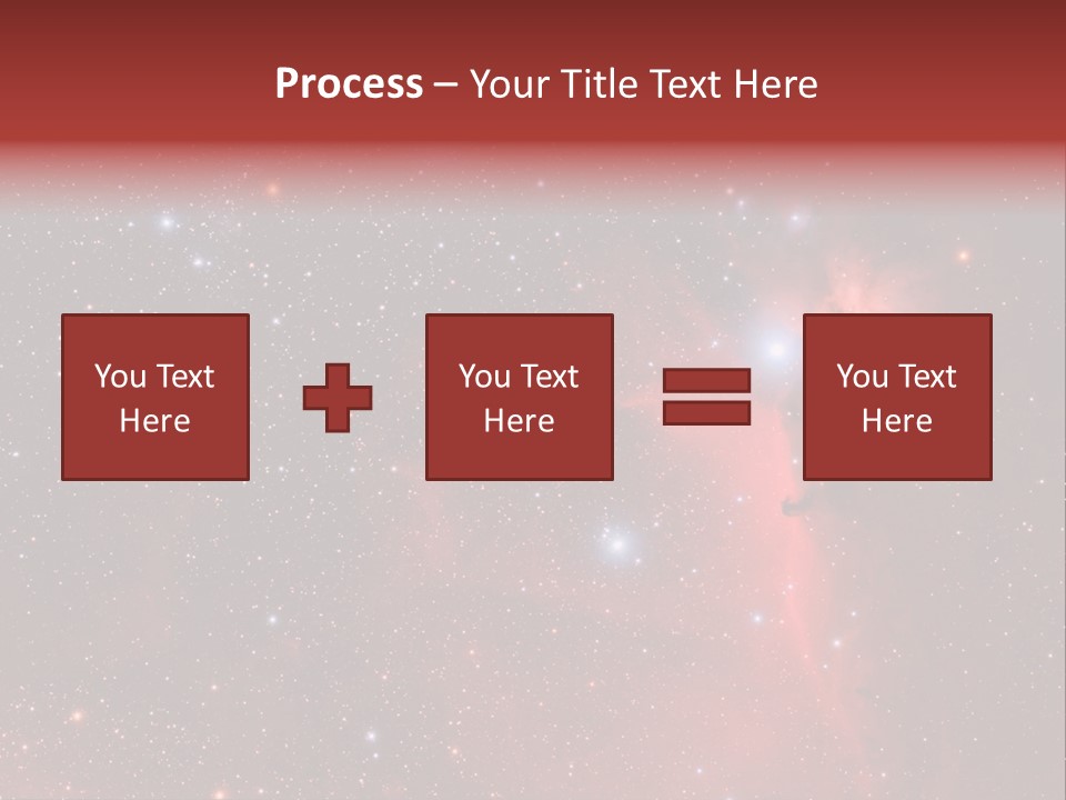 A Picture Of A Star Cluster In The Sky PowerPoint Template