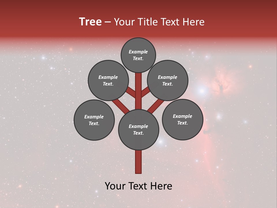 A Picture Of A Star Cluster In The Sky PowerPoint Template