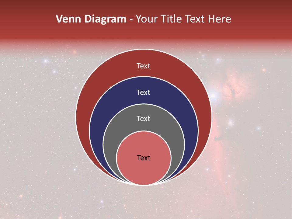 A Picture Of A Star Cluster In The Sky PowerPoint Template