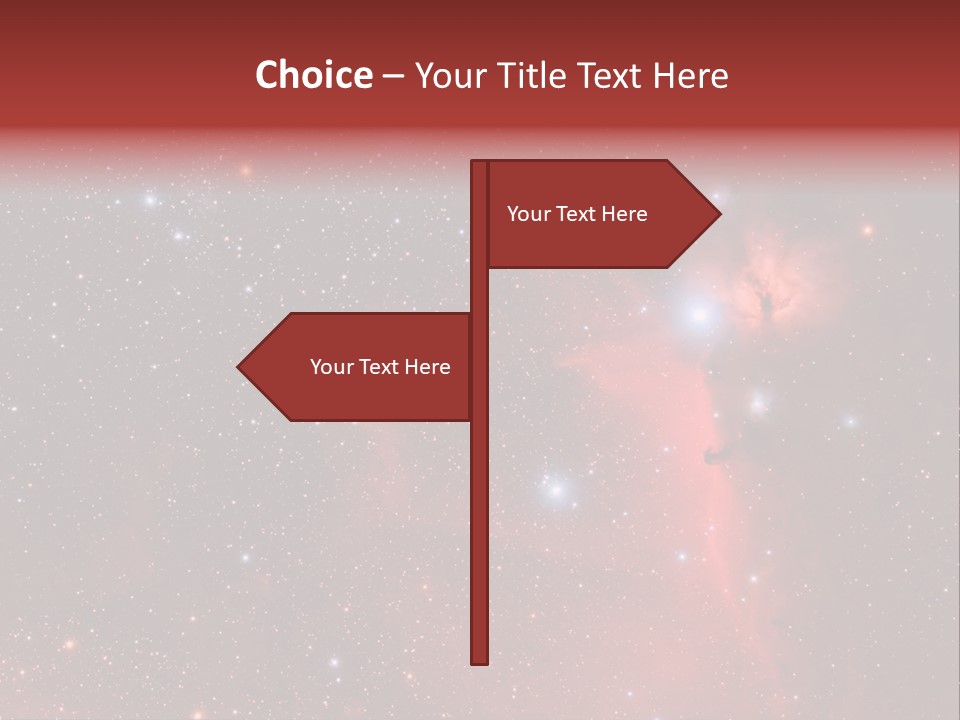 A Picture Of A Star Cluster In The Sky PowerPoint Template
