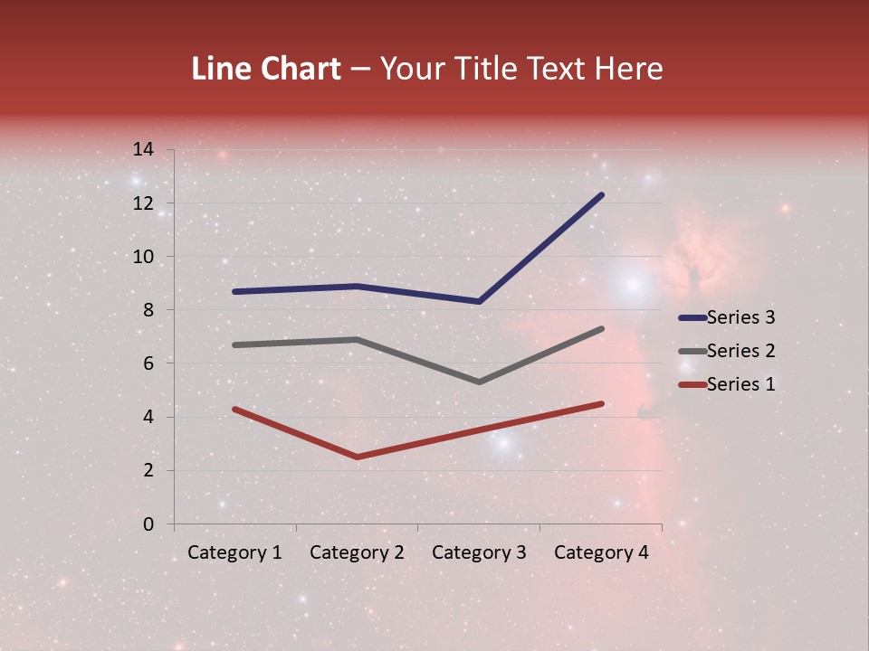 A Picture Of A Star Cluster In The Sky PowerPoint Template