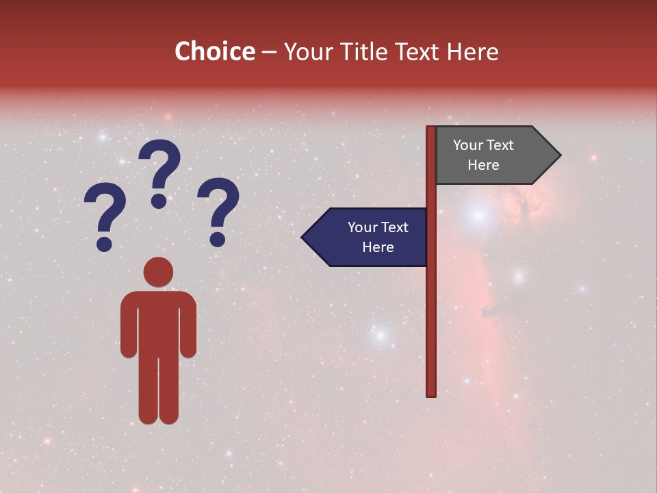 A Picture Of A Star Cluster In The Sky PowerPoint Template