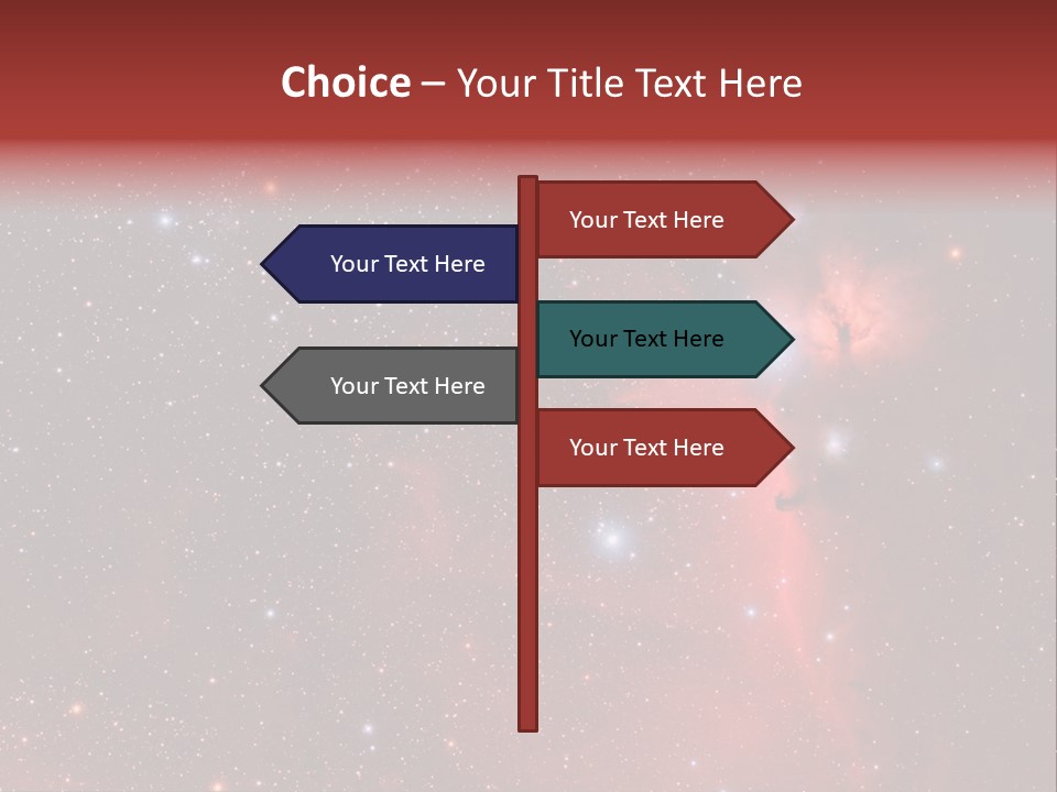 A Picture Of A Star Cluster In The Sky PowerPoint Template