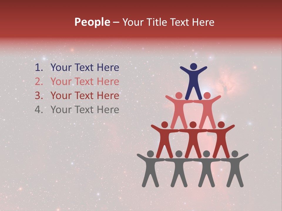 A Picture Of A Star Cluster In The Sky PowerPoint Template