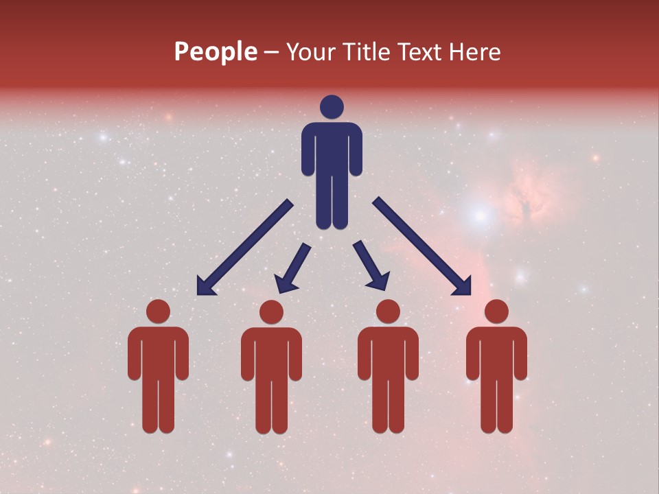 A Picture Of A Star Cluster In The Sky PowerPoint Template