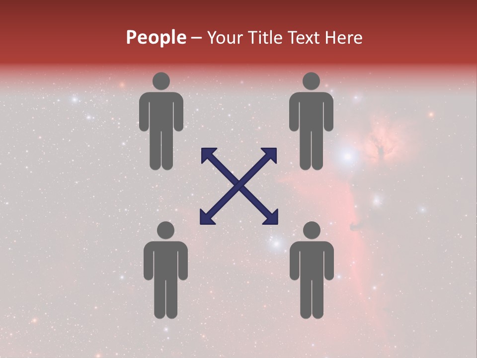 A Picture Of A Star Cluster In The Sky PowerPoint Template