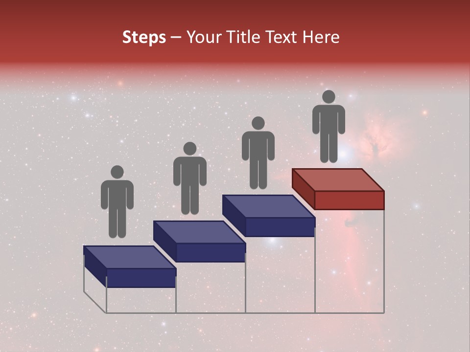 A Picture Of A Star Cluster In The Sky PowerPoint Template