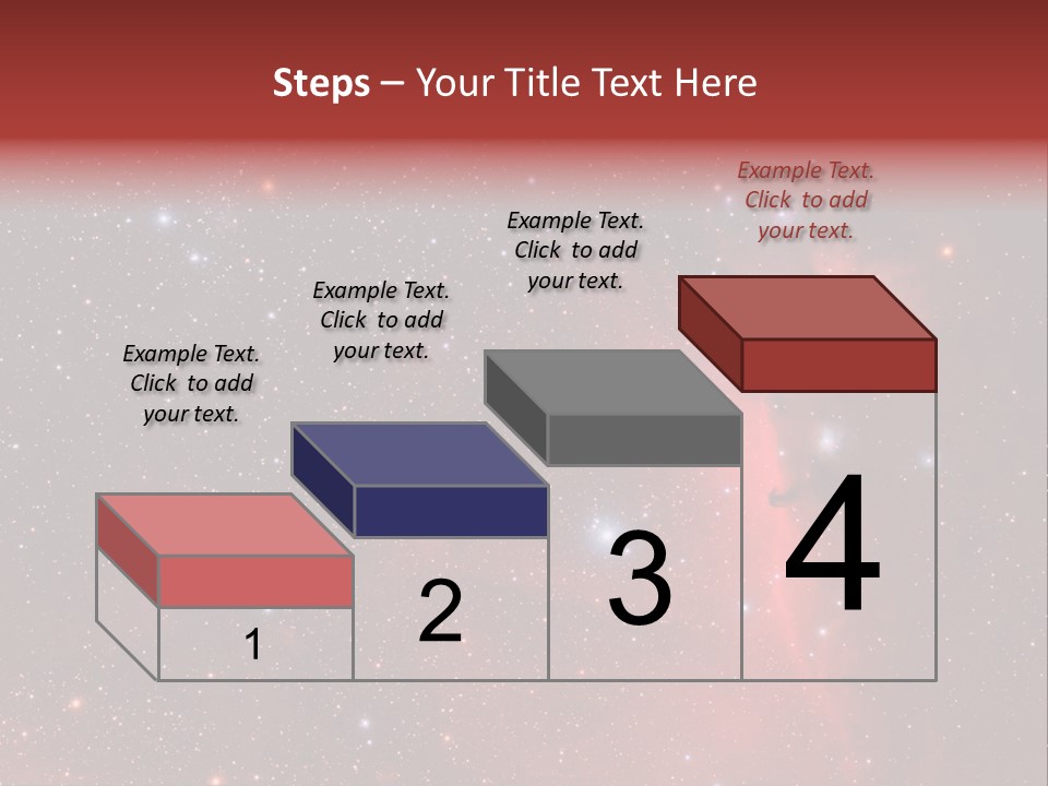 A Picture Of A Star Cluster In The Sky PowerPoint Template