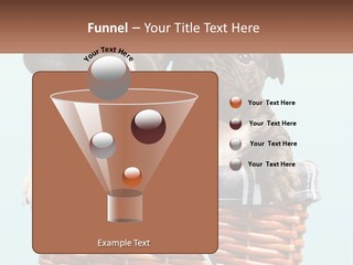 Two Puppies Are Sitting In A Basket PowerPoint Template