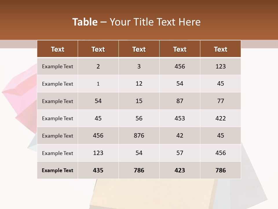 A Woman Holding Shopping Bags Powerpoint Template PowerPoint Template