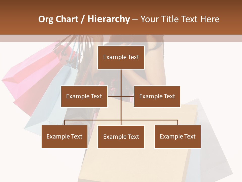 A Woman Holding Shopping Bags Powerpoint Template PowerPoint Template