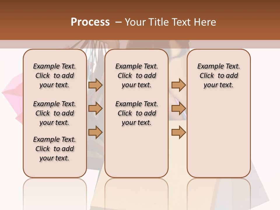 A Woman Holding Shopping Bags Powerpoint Template PowerPoint Template