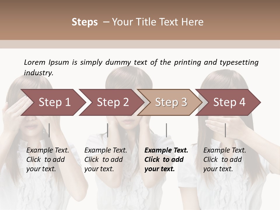 A Woman Covering Her Eyes With Her Hands PowerPoint Template