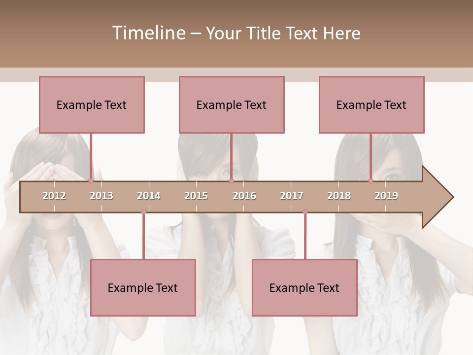 A Woman Covering Her Eyes With Her Hands PowerPoint Template