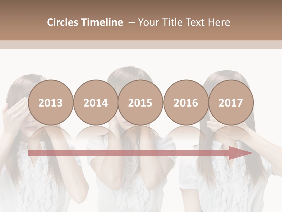 A Woman Covering Her Eyes With Her Hands PowerPoint Template