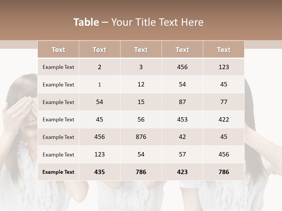A Woman Covering Her Eyes With Her Hands PowerPoint Template