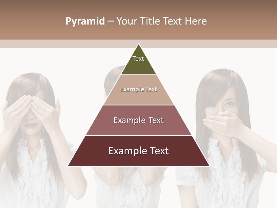 A Woman Covering Her Eyes With Her Hands PowerPoint Template