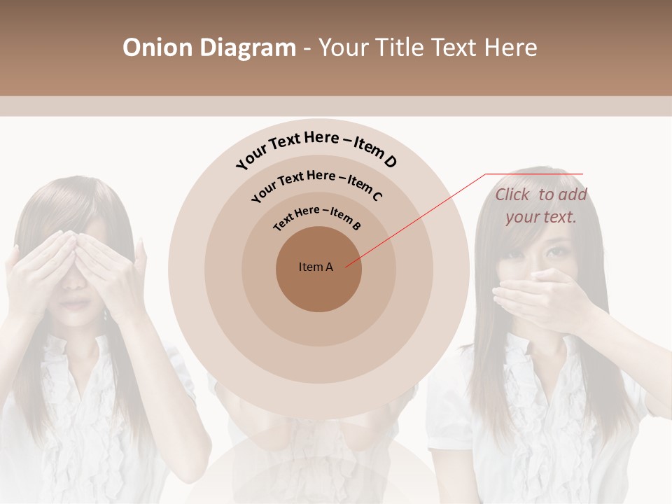 A Woman Covering Her Eyes With Her Hands PowerPoint Template